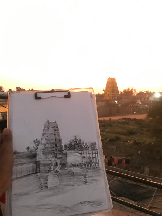 hampi sunset