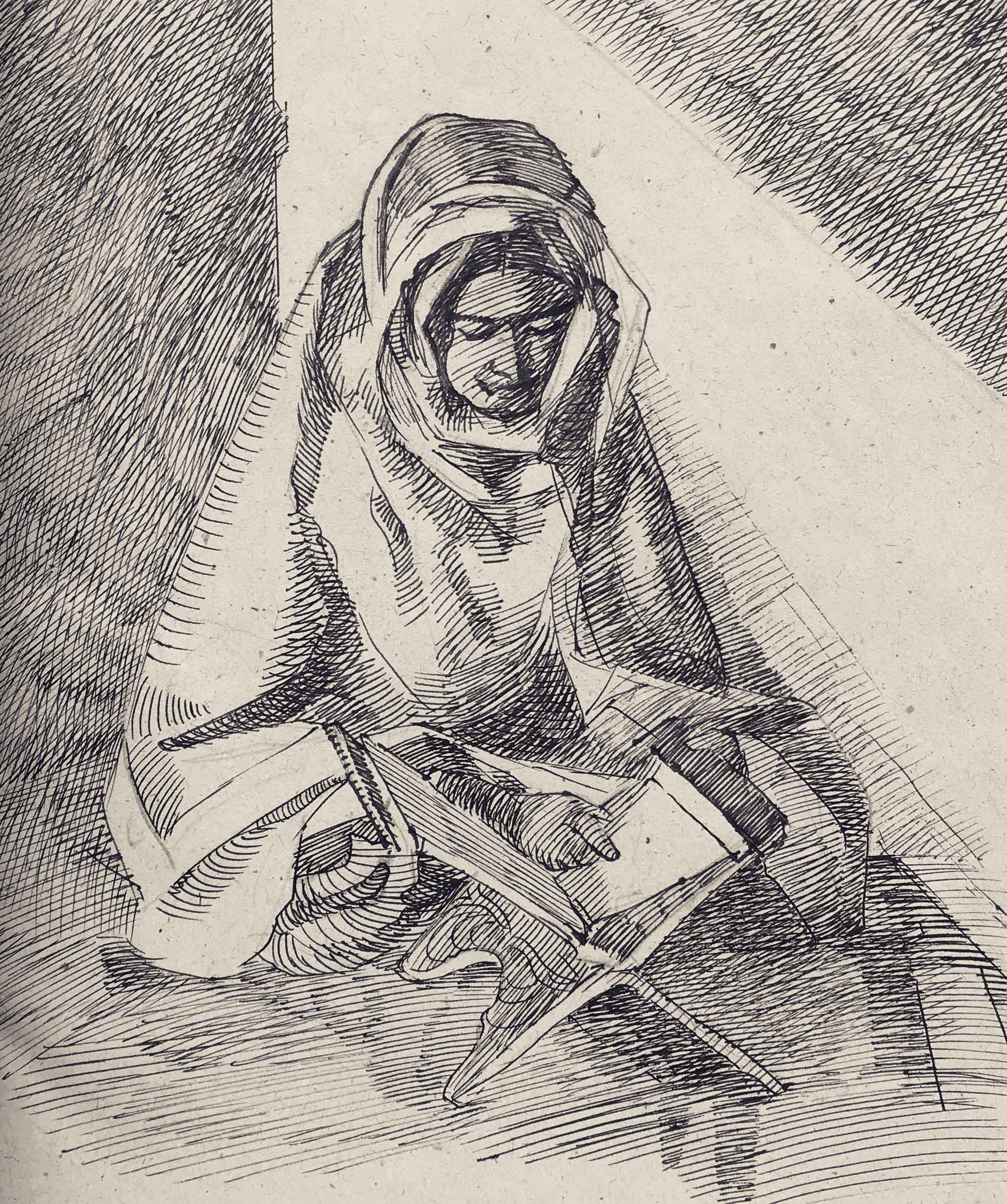 reading lady